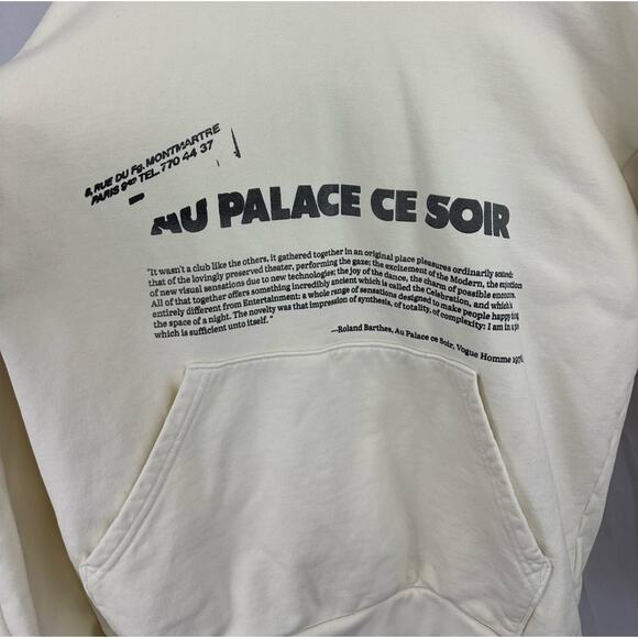 Mr. Saturday Sweatshirt Hoodie in Off White Womens Size Small - Picture 3 of 9